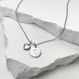 Love Set Initialen & Herz Silber