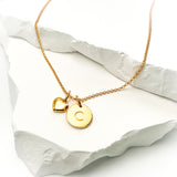 Love Set Initialen & Herz Gold