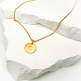 Initialen Kette Buchstabe Gold