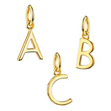 Initialen Buchstaben Anhänger / Kette • 8k Echtgold