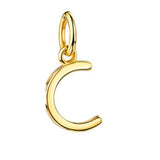 Initialen Buchstaben Anhänger / Kette • 8k Echtgold