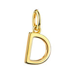 Initialen Buchstaben Anhänger / Kette • 8k Echtgold