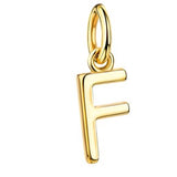 Initialen Buchstaben Anhänger / Kette • 8k Echtgold