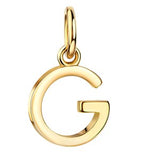 Initialen Buchstaben Anhänger / Kette • 8k Echtgold