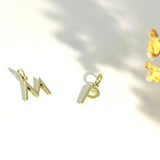 Initialen Buchstaben Anhänger / Kette • 8k Echtgold