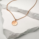Initialen Kette Buchstabe Roségold