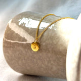 Initialen Kette Buchstabe Gold
