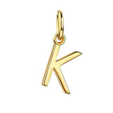 Initialen Buchstaben Anhänger / Kette • 8k Echtgold