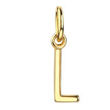 Initialen Buchstaben Anhänger / Kette • 8k Echtgold