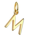 Initialen Buchstaben Anhänger / Kette • 8k Echtgold