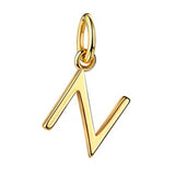 Initialen Buchstaben Anhänger / Kette • 8k Echtgold