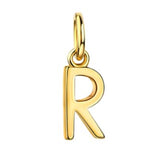 Initialen Buchstaben Anhänger / Kette • 8k Echtgold