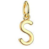 Initialen Buchstaben Anhänger / Kette • 8k Echtgold