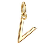 Initialen Buchstaben Anhänger / Kette • 8k Echtgold