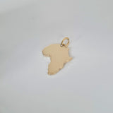 Afrika Kontinent Anhänger / Kette • 14k Echtgold