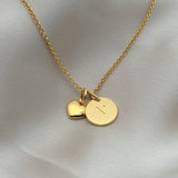Love Set Initialen & Herz Gold