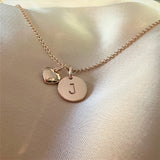 Love Set Initialen & Herz Roségold