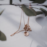 Initialen Kette Buchstabe Roségold