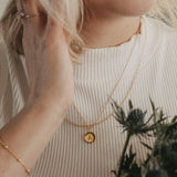 Initialen Kette Buchstabe Gold
