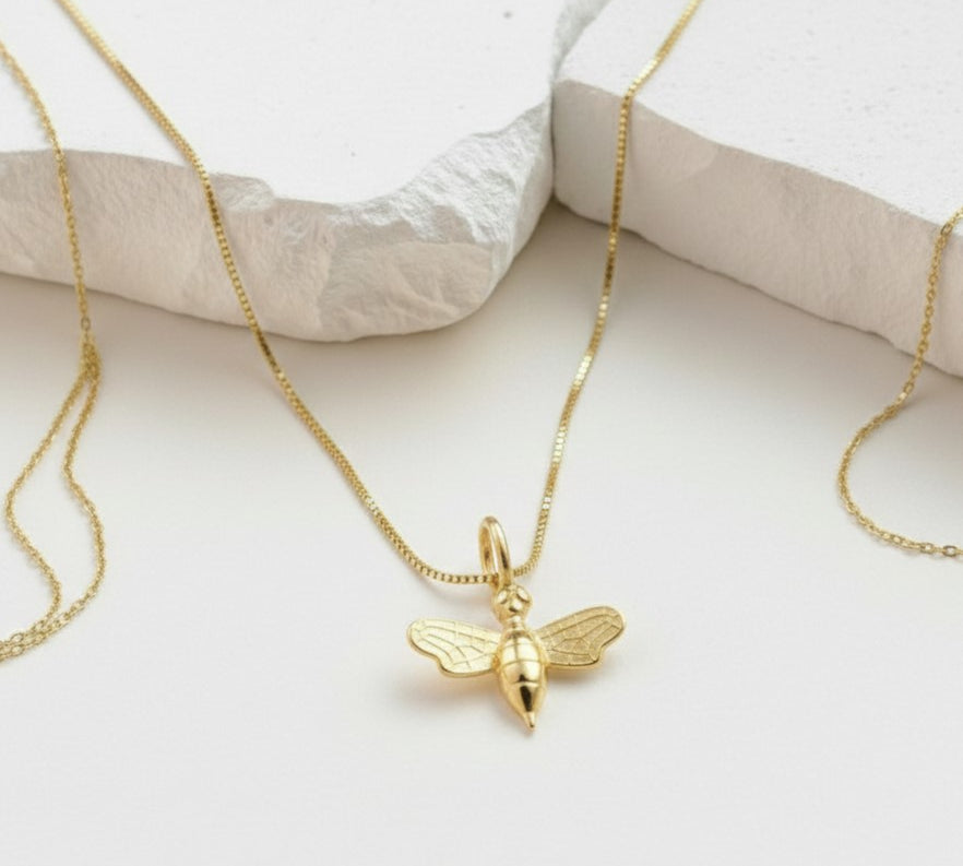 Miela Kette Biene • 8k Echtgold