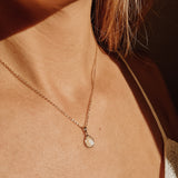 Nola Kette Mondstein • 8k Echtgold