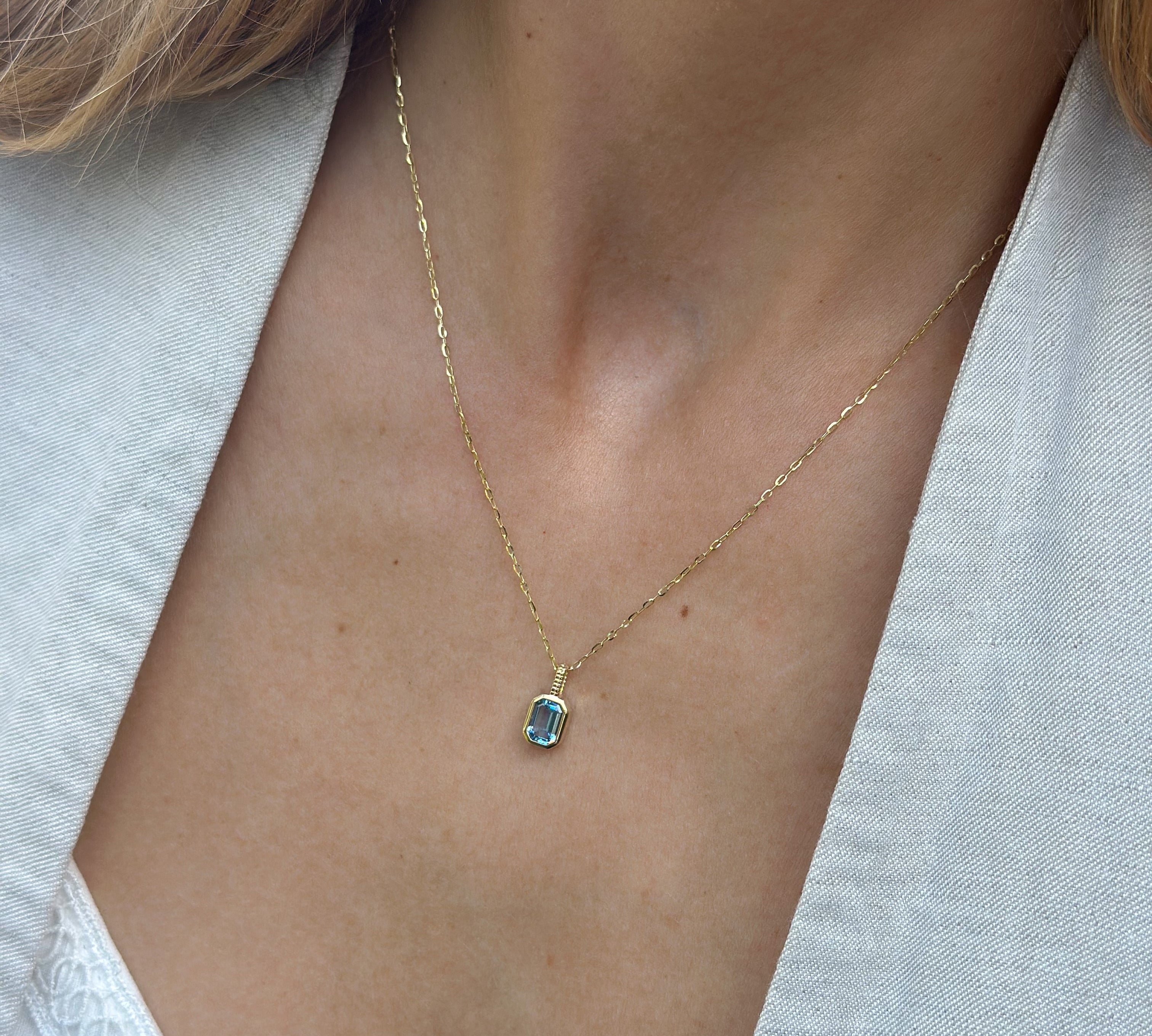 Esmeraldia Kette • 8k Echtgold